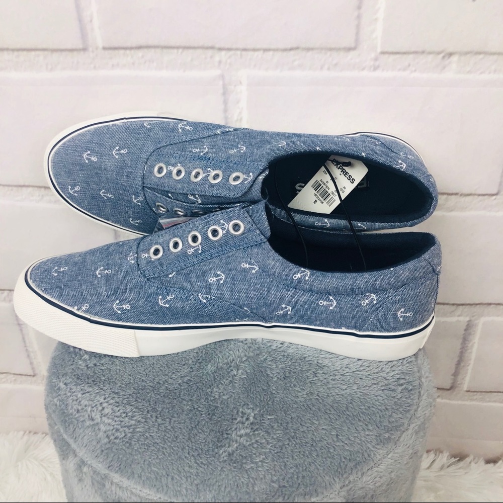 Express canvas sneakers chambray with anchor motif - Picture 5 of 7